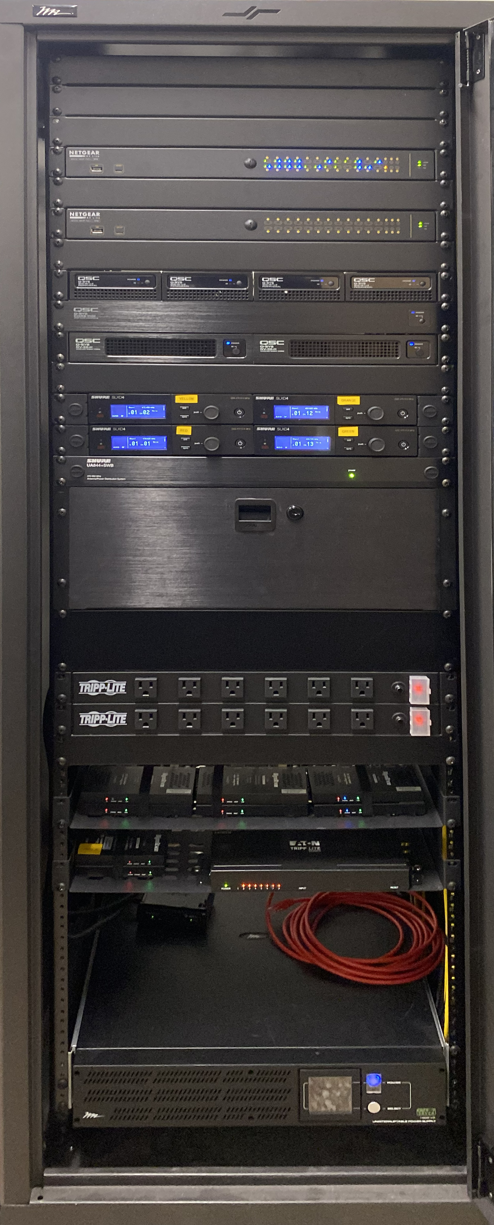 Q-Sys AV Control Rack